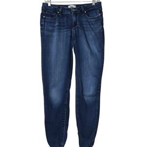PAIGE BLUE STRETCH SKINNY VERDUGO ANKLE JEANS SIZE 28